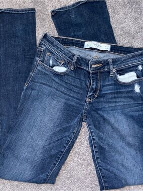 Abercrombie & Fitch Women's Dark Blue Bootcut Jeans